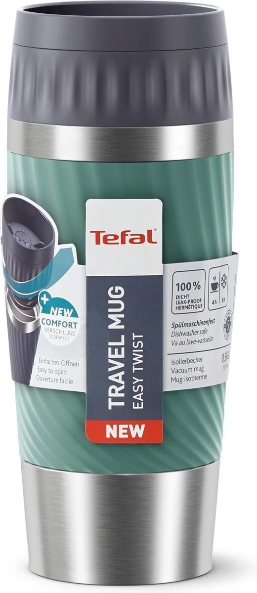 Tefal Travel Mug Easy Twist Thermobeker - Groen - 0,36 liter Tefal Travel Mug Easy Twist Thermobeker - Groen - 0,36 Liter -LAVAZZA Winkel 520x1200 2