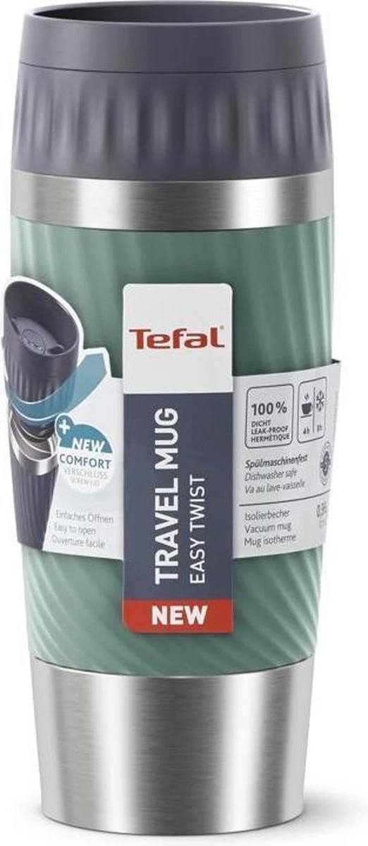 Tefal Travel Mug Easy Twist Thermobeker - Groen - 0,36 liter Tefal Travel Mug Easy Twist Thermobeker - Groen - 0,36 Liter -LAVAZZA Winkel 522x1200 1