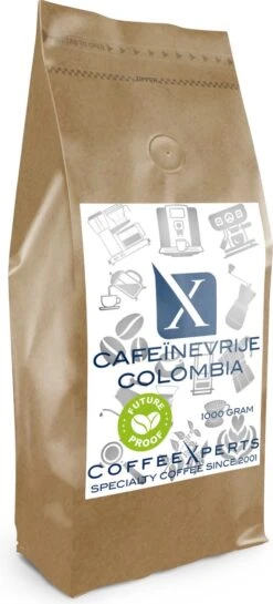 Koffiebonen - Cafeïnevrije Colombia - 1 Kg - Future Proof - Espresso - Cappuccino - Filterkoffie - Specialty Coffee - Decaf - Vers Gebrande Aromatische Koffie - Koffie Bonen Voor Volautomatische En Handmatige Koffiemachine Met Bonen -LAVAZZA Winkel 544x1200