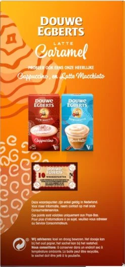 Douwe Egberts Verwenkoffie Latte Caramel Oploskoffie - 5 X 8 Zakjes -LAVAZZA Winkel 560x1200 3