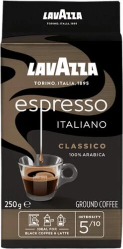 Lavazza Espresso Italiano Classico Gemalen / Filterkoffie - 8 X 250 Gram -LAVAZZA Winkel 592x1200 1