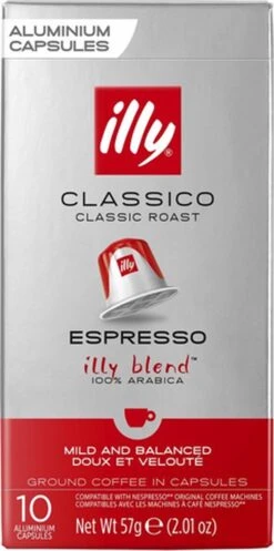 Illy Espresso Classico Koffiecups - Intensiteit 5/9 - 10 X 10 Capsules -LAVAZZA Winkel 596x1200