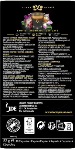 L'OR Espresso Limited Creations Laos Bolaven Koffiecups - Intensiteit 7/12 - 10 X 10 Capsules 2 L'OR Espresso Limited Creations Laos Bolaven Koffiecups - Intensiteit 7/12 - 10 X 10 Capsules -LAVAZZA Winkel 607x1200 12