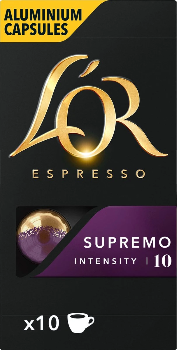 L'OR Espresso Supremo Koffiecups - Intensiteit 10/12 - 10 x 10 capsules L'OR Espresso Supremo Koffiecups - Intensiteit 10/12 - 10 X 10 Capsules -LAVAZZA Winkel 607x1200 2