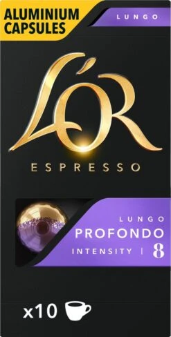 L'OR Lungo Profondo Koffiecups - Intensiteit 8/12 - 10 X 10 Capsules -LAVAZZA Winkel 607x1200 6