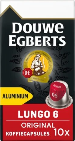 Douwe Egberts Lungo Original Koffiecups - Intensiteit 6/12 - 10 X 10 Capsules -LAVAZZA Winkel 643x1200 1