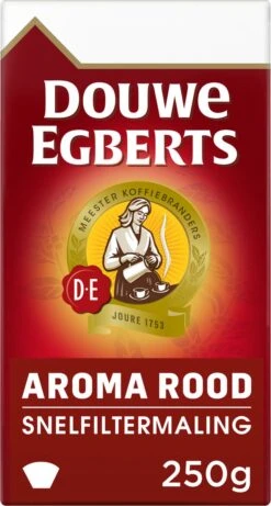 Douwe Egberts Aroma Rood Filterkoffie - 24 X 250 Gram -LAVAZZA Winkel 643x1200 5