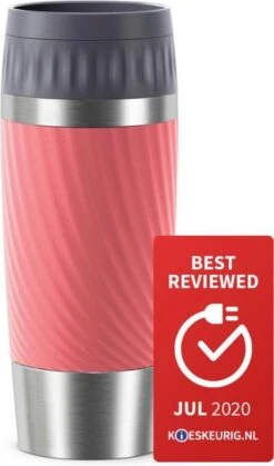 Tefal Travel Mug Easy Twist Thermobeker - Koraalrood - 0,36 Liter -LAVAZZA Winkel 708x1200