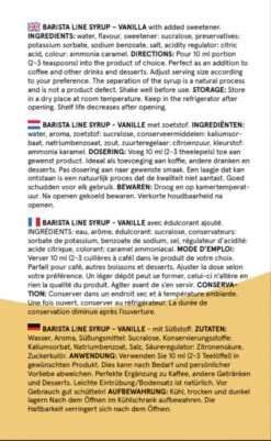 Fitcy | Koffiesiroop | Vanille | Barista Syrup | Zero | Vegan | Vetvrij | Suikervrij | Keto-vriendelijk | Koffie | Siroop | 1L -LAVAZZA Winkel 739x1200 4