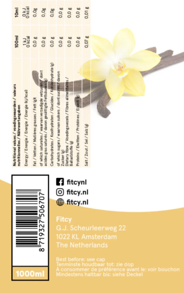 Fitcy | Koffiesiroop | Vanille | Barista Syrup | Zero | Vegan | Vetvrij | Suikervrij | Keto-vriendelijk | Koffie | Siroop | MET DOSEERPOMP | 1L Fitcy | Koffiesiroop | Vanille | Barista Syrup | Zero | Vegan | Vetvrij | Suikervrij | Keto-vriendelijk | Koffie | Siroop | MET DOSEERPOMP | 1L -LAVAZZA Winkel