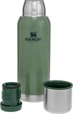 Stanley The Stainless Steel Vacuum Bottle 1,0L - Thermosfles - Hammertone Green -LAVAZZA Winkel 772x1200 1