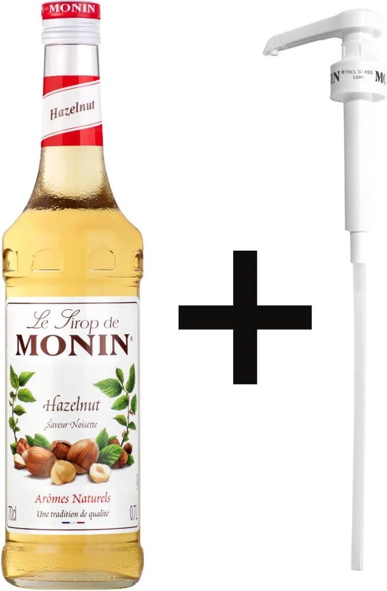 Monin Koffiesiroop Hazelnoot Siroop 70cl Met Doseer Pompje! Monin Koffiesiroop Hazelnoot Siroop 70cl Met Doseer Pompje! -LAVAZZA Winkel
