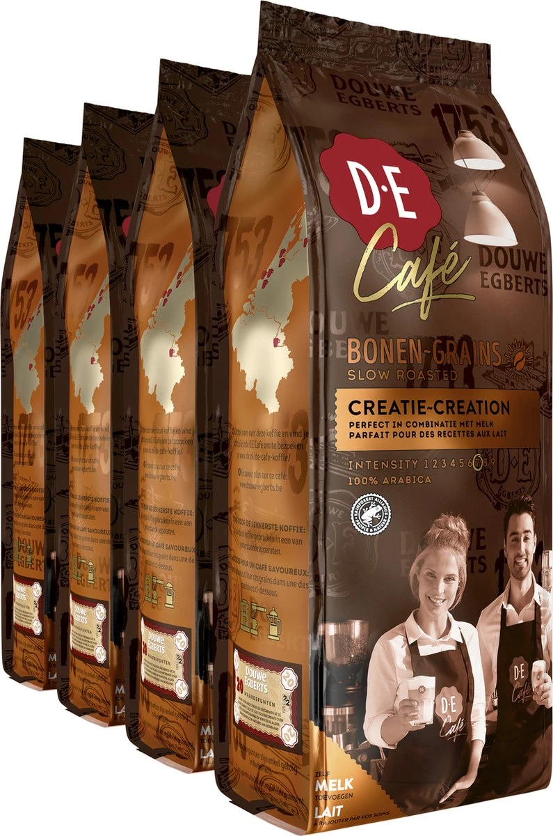 Douwe Egberts D.E Café Creatie Koffiebonen - 7/9 Intensiteit - 4 x 500 gram Douwe Egberts D.E Café Creatie Koffiebonen - 7/9 Intensiteit - 4 X 500 Gram -LAVAZZA Winkel 795x1200 1