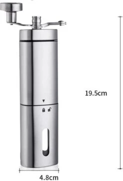 Comes In Handy - Koffiemolen Handmatig - Keramische Kern - Roestvrijstaal - Instelbare Maalgraad -LAVAZZA Winkel 817x1200 1