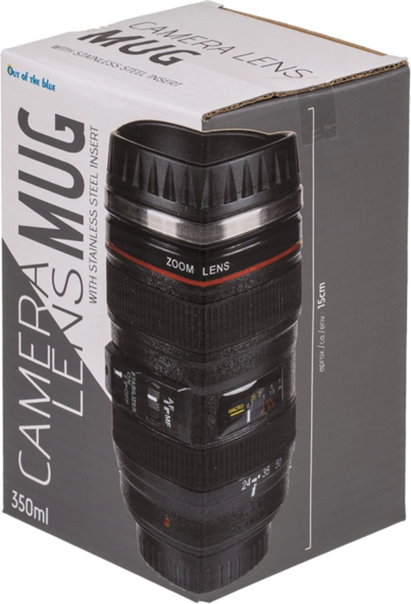 Camera Lens Mok 13,5x8cm thermosbeker Out Of The Blue Camera Lens Mok 13,5x8cm Thermosbeker -LAVAZZA Winkel 818x1200 1