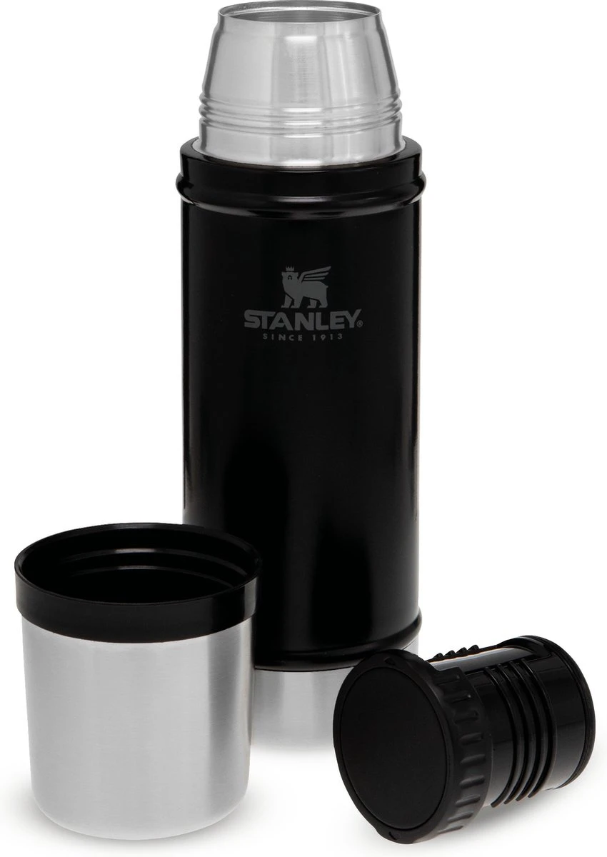 Stanley The Legendary Classic Bottle 0,47L - thermosfles - Matte Black Stanley The Legendary Classic Bottle 0,47L - Thermosfles - Matte Black -LAVAZZA Winkel
