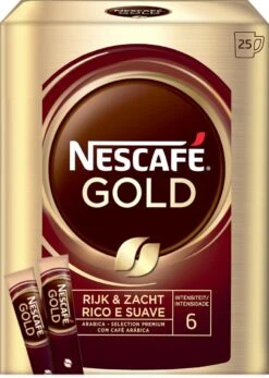 Nescafé Gold Oploskoffie - 6 Doosjes à 25 Zakjes -LAVAZZA Winkel 853x1200 1