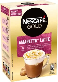 Nescafé Gold Amaretto Latte Oploskoffie - 6 Doosjes à 8 Zakjes -LAVAZZA Winkel 855x1200 6