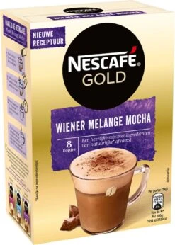 Nescafé Gold Wiener Melange Mocha Oploskoffie - 6 Doosjes à 8 Zakjes 4 Nescafé Gold Wiener Melange Mocha Oploskoffie - 6 Doosjes à 8 Zakjes -LAVAZZA Winkel 856x1200 2