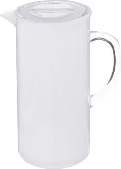 Sapkan/schenkkan Karaf Met Deksel 1950 Ml Transparant - Formaat: 18 X 10,5 X 25 Cm - Materiaal: Kunststof -LAVAZZA Winkel 858x1200 1