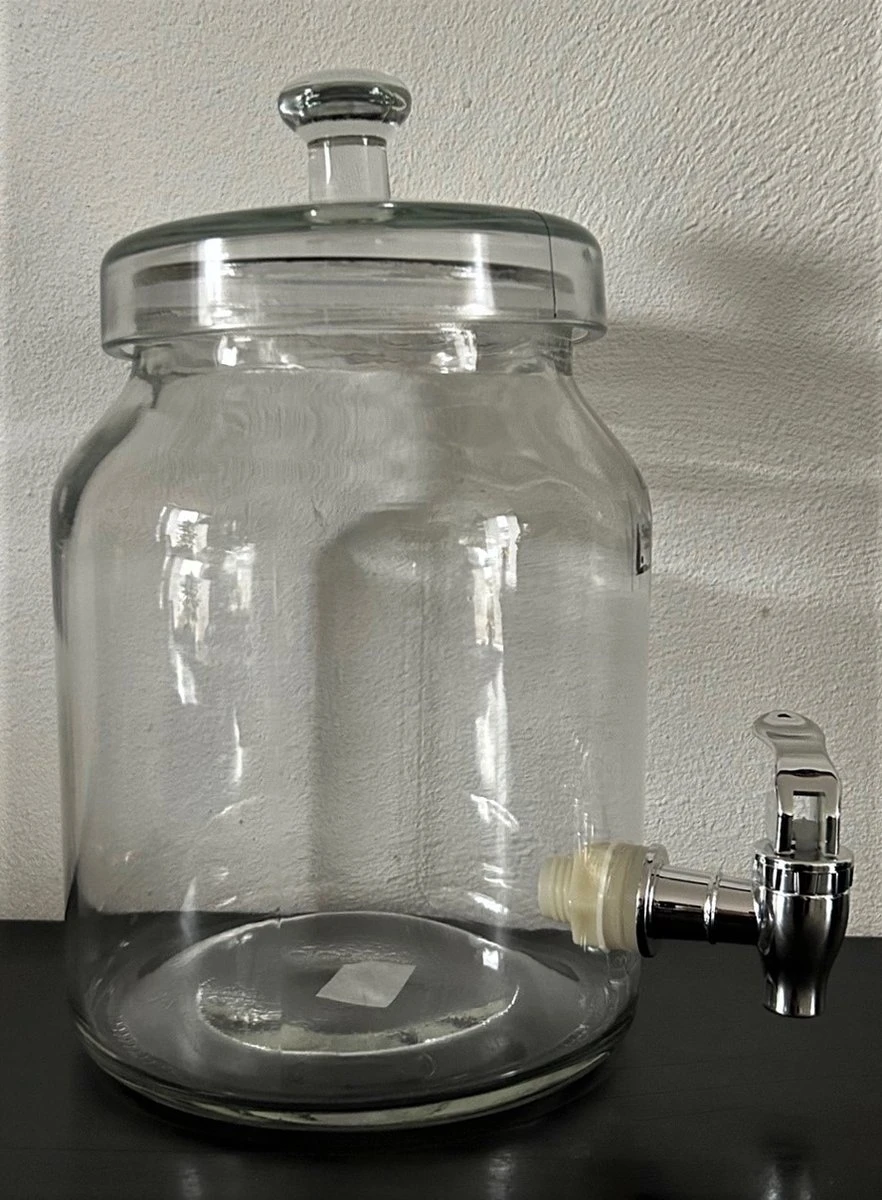 Glazen pot met deksel en kraantje Merkloos Glazen Pot Met Deksel En Kraantje -LAVAZZA Winkel