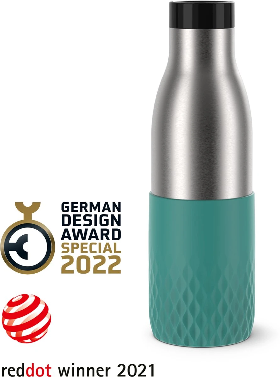 Tefal Bludrop Sleeve Thermosfles - RVS Groen Tefal Bludrop Sleeve Thermosfles - RVS Groen -LAVAZZA Winkel