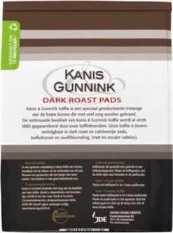 Kanis & Gunnink Dark Roast Koffiepads - 10 X 36 Pads -LAVAZZA Winkel 894x1200 2