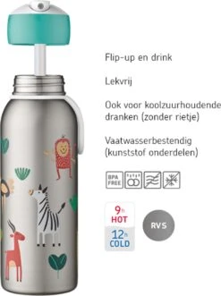 Mepal PAW Patrol - Thermofles - Isoleerfles Flip-up Campus - 350ml – Houdt Tot 9 Uur Warm En Tot 12 Uur Koud – Waterfles Met Rietje – Drinkfles Voor Kinderen -LAVAZZA Winkel 896x1200