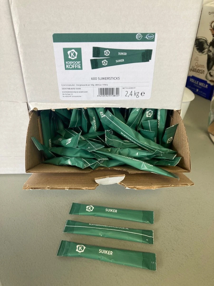 Suikersticks / suikerzakjes professional 600 st. a 4 gram - Koepoort Koffie Suikersticks / Suikerzakjes Professional 600 St. A 4 Gram - Koepoort Koffie -LAVAZZA Winkel 900x1200 18