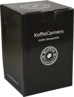 KoffieCanners Koffie Bewaarbus Luchtdicht Met CO2 Uitlaat Voor 600 Gram - Koffieblik Matzwart -LAVAZZA Winkel 917x1200 1