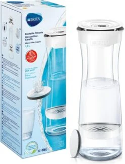 BRITA - Fill&Serve Waterfilterkaraf - 1,3L - Wit Grafiet - Inclusief 1 MicroDisc Waterfilter -LAVAZZA Winkel 918x1200