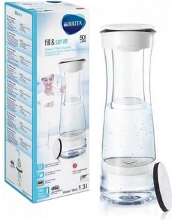 BRITA - Fill&Serve Waterfilterkaraf - 1,3L - Wit Grafiet - Inclusief 1 MicroDisc Waterfilter -LAVAZZA Winkel 937x1200 1