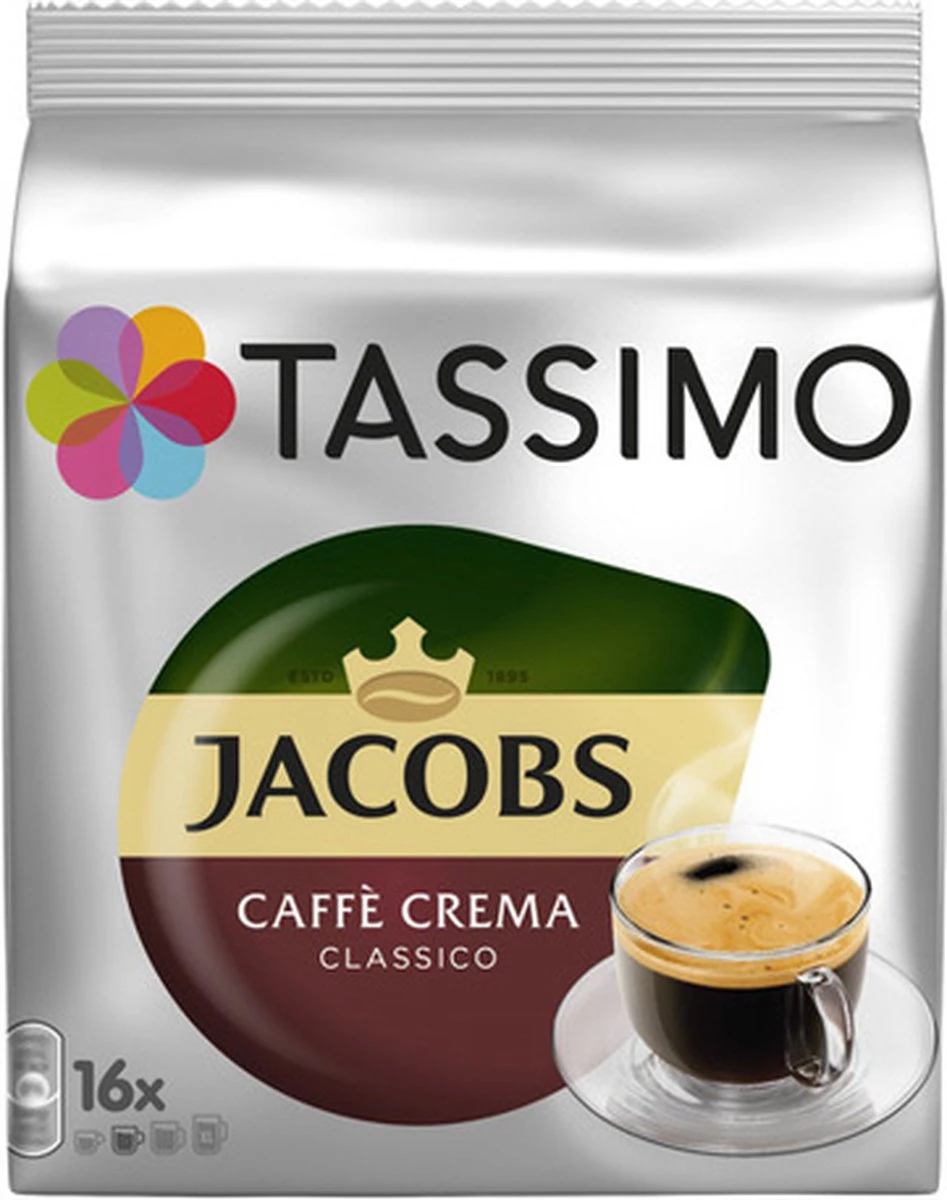 Tassimo - Jacobs Caffè Crema Classico - 5x 16 T-Discs Tassimo - Jacobs Caffè Crema Classico - 5x 16 T-Discs -LAVAZZA Winkel