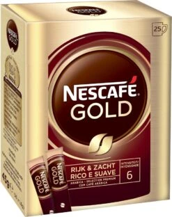 Nescafé Gold Oploskoffie - 6 Doosjes à 25 Zakjes -LAVAZZA Winkel 949x1200 3