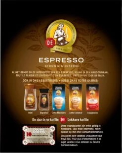 Douwe Egberts Espresso Sticks Oploskoffie - 6 X 25 Zakjes -LAVAZZA Winkel 958x1200 1