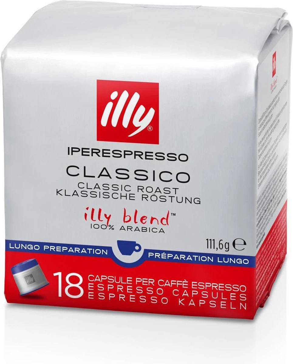 illy - Iperespresso koffie home classico Lungo 6 x 18 capsules Illy - Iperespresso Koffie Home Classico Lungo 6 X 18 Capsules -LAVAZZA Winkel 965x1200 7