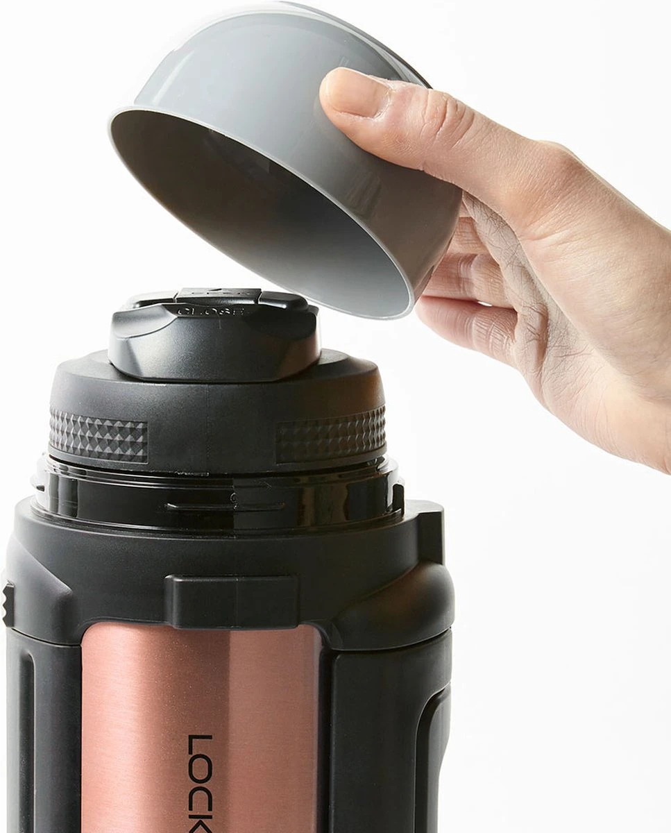 Lock&Lock Thermoskan - Isoleerkan - Thee en Koffie - Lekvrij - 1,5 liter - RVS - Inklapbaar handvat - Koper Roze Lock&Lock Thermoskan - Isoleerkan - Thee En Koffie - Lekvrij - 1,5 Liter - RVS - Inklapbaar Handvat - Koper Roze -LAVAZZA Winkel