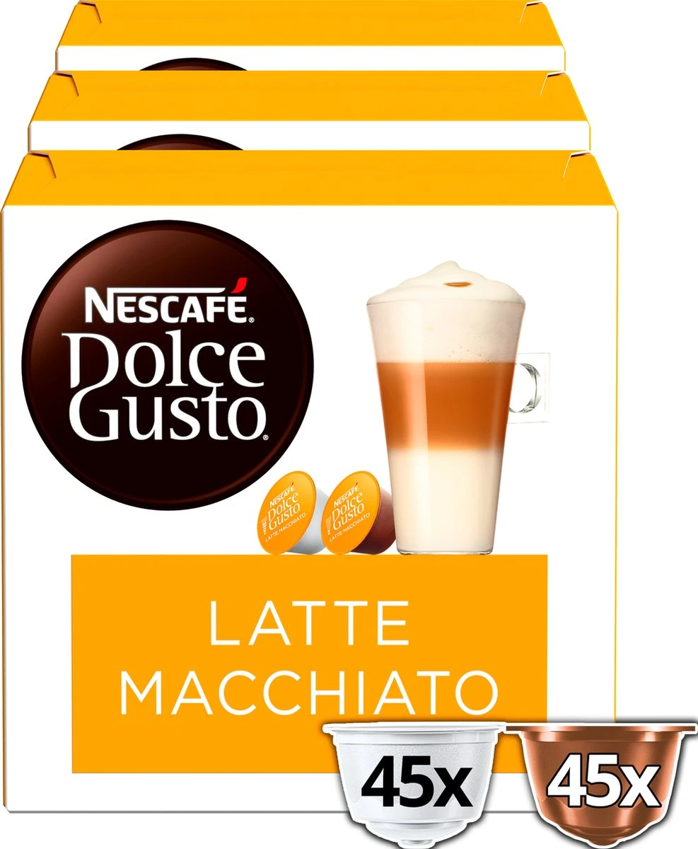 Nescafé Dolce Gusto Latte Macchiato capsules - 90 koffiecups Nescafé Dolce Gusto Latte Macchiato Capsules - 90 Koffiecups -LAVAZZA Winkel 987x1200 2