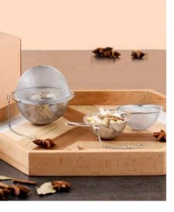 Merkloos Thee Zeef Set 3 Stuks Ø 9 / Ø 7 / Ø 5 - Thee/kruiden Kogel RVS -Thee Ei RVS - Kruiden Zeef/filter RVS -LAVAZZA Winkel 988x1200 1