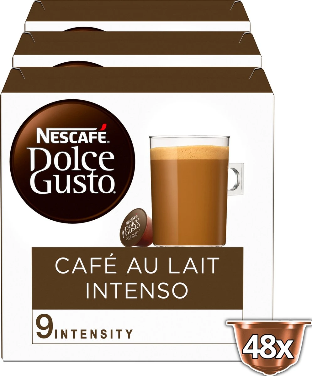 Nescafé Dolce Gusto Cafe au Lait Intenso capsules - 48 koffiecups Nescafé Dolce Gusto Cafe Au Lait Intenso Capsules - 48 Koffiecups -LAVAZZA Winkel 995x1200 5
