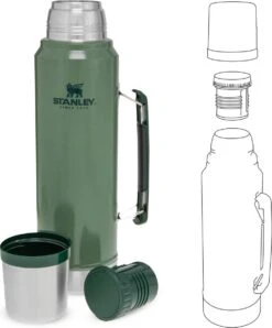 Stanley The Legendary Classic Bottle 1,00L - Thermosfles - Hammertone Green 19 Stanley The Legendary Classic Bottle 1,00L - Thermosfles - Hammertone Green -LAVAZZA Winkel 996x1200