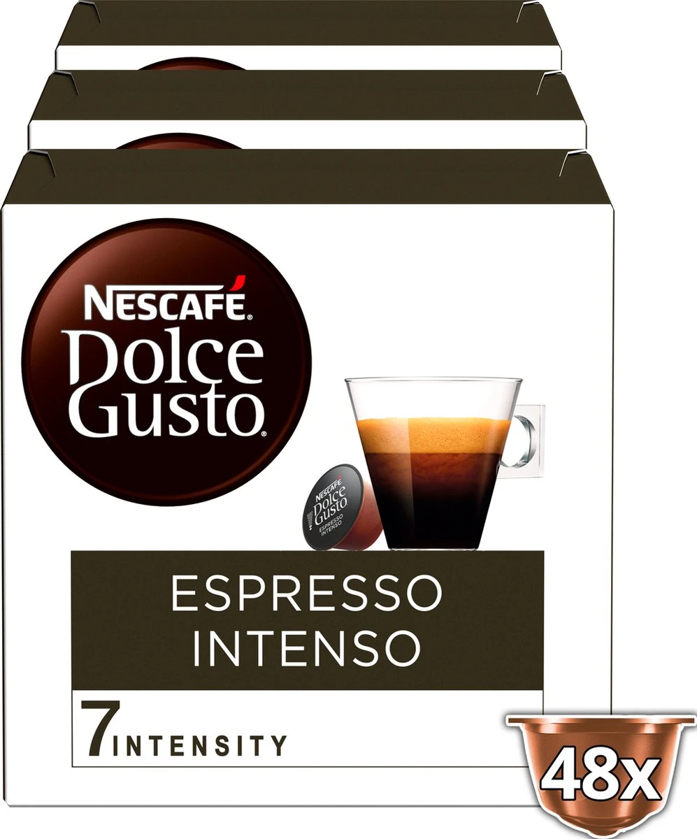 Nescafé Dolce Gusto Espresso Intenso capsules - 48 koffiecups Nescafé Dolce Gusto Espresso Intenso Capsules - 48 Koffiecups -LAVAZZA Winkel